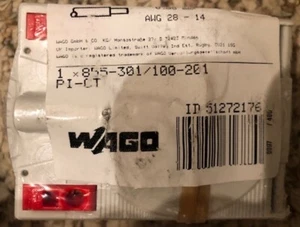 WAGO 855-301/100-201 100 A 2.5 VA ENCHUFE TRANSFORMADOR DE CORRIENTE NUEVO EN PAQUETE EE. UU. - Imagen 1 de 1