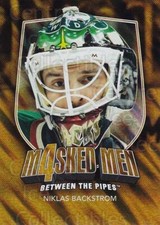 2011-12 Between The Pipes Masked Men 4 Gold #3 Niklas Backstrom