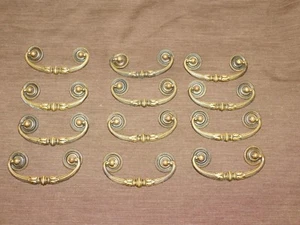 KITCHEN 12 METAL 4 1/2' ACROSS DECORATIVE CABINET DRAWER HARDWARE PULLS - Picture 1 of 8
