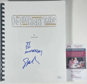 Director Spike Lee Signed Do The Right Thing Full Movie Script Autograph JSA COA - Picture 1 of 1
