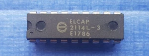 ELCAP 2114L-3 Color RAM chip IC DIP-18 for COMMODORE 64 Genuine part, working. - Picture 1 of 4