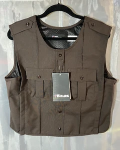 SM/MED TALL BLAUER 8970 RAYON ARMORSKIN VEST OUTER ARMOR CARRIER SHERIFF BROWN - Picture 1 of 11