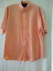 VO5 Men's Casual Orange  Button Up Shirt Size XL ( 692)