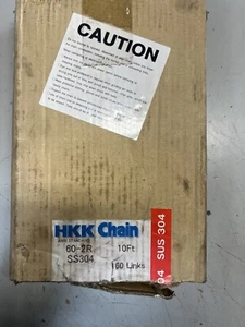 HKK Kette 60-2R SS304 Edelstahl doppelreihig 10 Fuß NEU - Bild 1 von 2