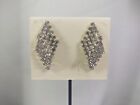 Vintage Clip On Earrings Faux Diamonds Rhinestones Women's Costume Jewelry Bling