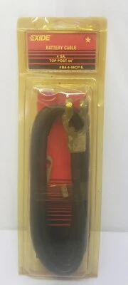 Exide Battery Cable 4 GA Top Post 56"  BLACK BA-4-56CP-E Foto 1 de 2