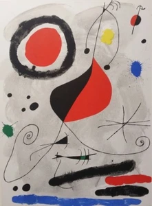 Joan MIRO Original 1964 Color Lithograph THE BOW / LE NOEUD Maeght Paris Limited - Picture 1 of 1