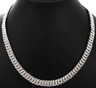 TWIST WOVEN LINK SILVER CHAIN NECKLACE 22.5"