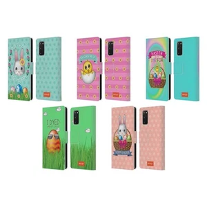 OFFICIAL emoji® EASTER LEATHER BOOK WALLET CASE FOR SAMSUNG PHONES 2 - Picture 1 of 11