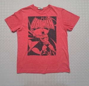 T-shirt VINTAGE con licenza arte retrò BATMAN DC Comics Originals rossa piccola - Foto 1 di 10