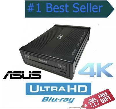 External ASUS BW-16D1HT 4K Blu-ray Drive, UHD Friendly!! v3.10 [UNLOCKED] + GIFT - Image 1 of 4