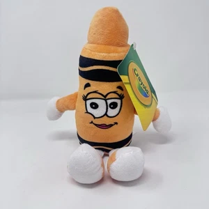 Hallmark Crayola Atomic Tangerine Crayon Plush Stuffed Toy Doll Orange 8” NWT - Picture 1 of 10
