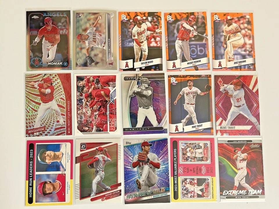 Los Angeles Angels (90) Card Lot- RCs, Inserts & Parallels Ohtani, Trout & More - Image 1 of 4