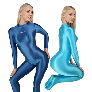 2025 LEOHEX Mujeres Mono Brillante Body Traje de Baño Medias Mono Yoga Fitness - Imagen 1 de 23
