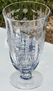 FOSTORIA MEADOW ROSE SOCKEL GLAS 5 7/8" HOCH - Bild 1 von 3