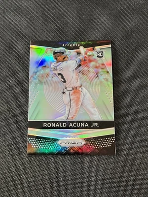 Ronald Acuna Jr 2018 Prizm Silver RC SP! ¡LO ÚLTIMO! ¡INVIERTE! BRAVES Foto 1 de 2