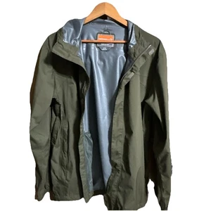 Merrell Jacket Mens size Medium Opti Shell Gray Full Zip Hooded Coat Zip Pockets - Picture 1 of 12