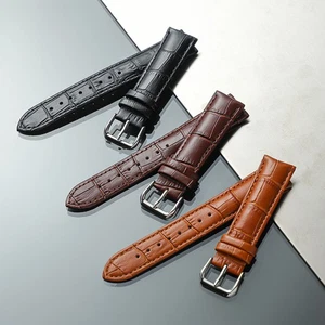 Men Women Fashion Genuine Leather Watch Strap Band Colour Collection 12mm - 24mm - Picture 1 of 50