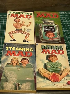 Lot Of 4 VTG Mad Magazine Paperback Books #11,20,24,39 1974-1975  Life Humor - Picture 1 of 9