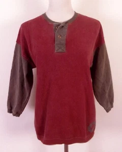 vintage 80s 90s Levis Dockers Henley Sweatshirt Grunge Air Crew SZ S - Picture 1 of 5