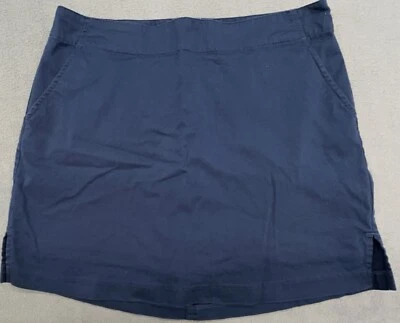 Lady Hagen Skort Skirt 8 Blue Cotton Stretch Golf Tennis Pickleball Athleisure - Image 1 of 4