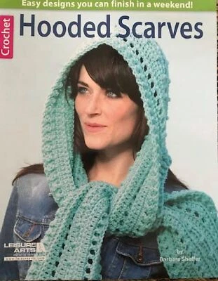 Patrón de ganchillo BUFANDAS CON CAPUCHA Bufanda a rayas Capucha Conchas Cuello y Cabeza Calentador Foto 1 de 2