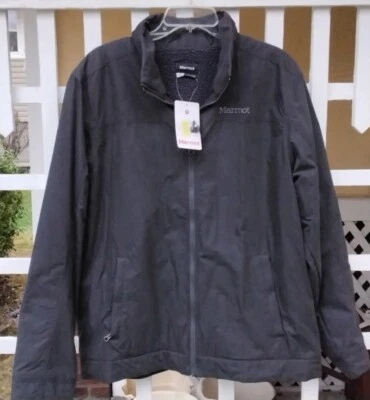 Chaqueta Marmot Corbett Forrada de Vellón Gris Pizarra Para Hombre Grande RARA NUEVA CON ETIQUETAS Foto 1 de 4