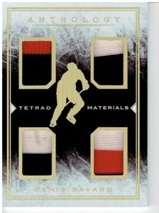 Denis Savard 2015-16 Panini Anthology Tetrad Materials Holo Gold #29 38/49 - Picture 1 of 1