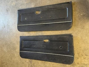 VW Mk1 Rabbit GTI 2 Door Navy Blue Pair Left & Right Door Card Panel - Picture 1 of 13