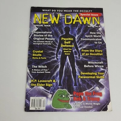 New Dawn Magazine Special Issue Vol 11 No 4 Supernatural Occult Trump Pepe Frog - Image 1 of 4