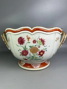 Hermosa maceta de porcelana rosa china expert famille - Imagen 1 de 11
