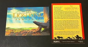 DER KÖNIG DER LÖWEN von DISNEY 1994 SKYBOX HEADER COVER CARD SERIE II TRADING CARD SET - Bild 1 von 1