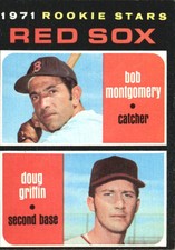 1971 Topps Boston Red Sox Baseball #176 Rookie Stars/Montgomery/Griffin RC - EX