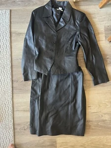 Santa Fe Leather Jacket And Skirt - Picture 1 of 4