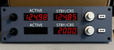 MARKENLOS Airbus Blende für Logitech / Saitek Radio Panel
