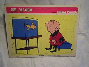 1978 MR.MAGOO TV SHOW TRAY PUZZLE,gold fish,warren co.lafayette indiana - Picture 1 of 2