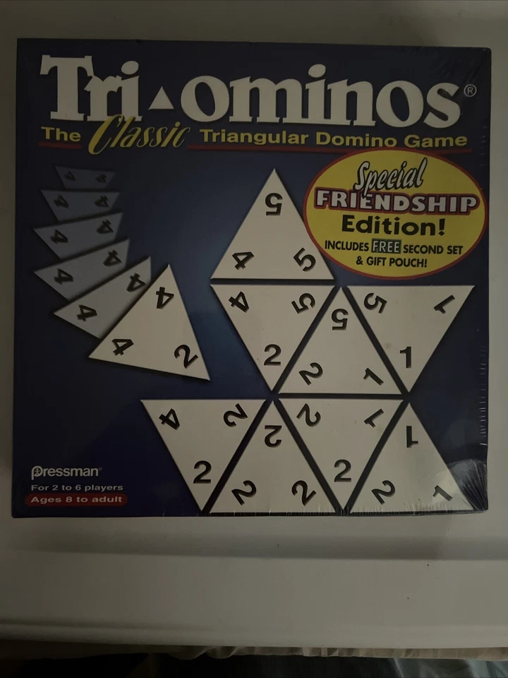 Tri-ominos Domino Game Super Value Edition Pressman 4439d