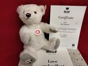 STEIFF Elena 2024 edizione limitata orsacchiotto 8 pollici mohair bianco EAN 007590 - Foto 1 di 2