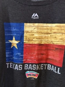 Texas Flag San Antonio Spurs NBA Basketball T-Shirt Majestic Mens Size 2XL XXL - Picture 1 of 4