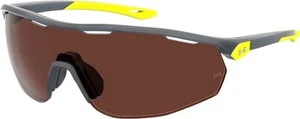 New Under Armour Men Designer Sunglasses0003/G/S 00UV/6A Grey Yellow/Brown 99 mm - Picture 1 of 1