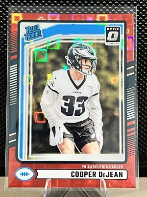 Cooper DeJean 2024 Donruss Optic Preview Red Pandora Prizm Rated Rookie RC #305 - Image 1 of 2