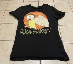 Ricky And Morty Mens Black T-Shirt Size Small - Picture 1 of 5