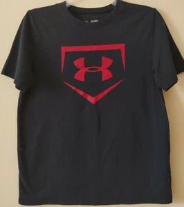 Under Armour Heat Gear Baseball Homeplate T-Shirt - Size Youth XL - FREE SHIP - Picture 1 of 5