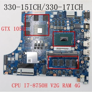 Placa madre CPU I7-8750H GTX1050 V2G V2G RAM 4G para Lenovo Ideapad 330-15ICH/17ICH - Imagen 1 de 3