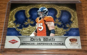 2012 Derek Wolfe Panini Crown Royale RC #178!! *Baltimore Ravens* - Picture 1 of 3
