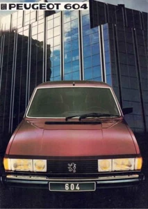Catalogue brochure Peugeot 604 1984 Belgique en français - Imagen 1 de 2