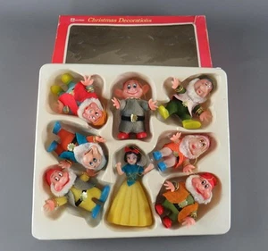 Vintage Woolworths Disney Snow White and the Seven Dwarfs Christmas Decorations - Picture 1 of 24