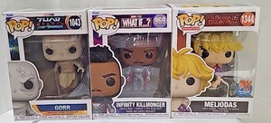 Funko Pop Lote de 3: Meliodas 1344, Gorr 1043 e Infinity Killmonger 969 - Imagen 1 de 4