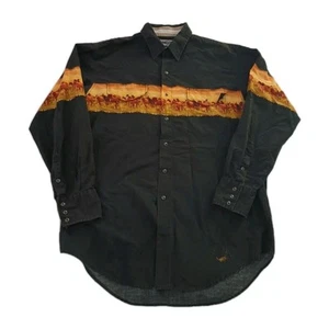 VTG Cumberland Outfitter Western M Horses Aztec Southwest Pearl Snaps Rodeo RARE - Picture 1 of 8