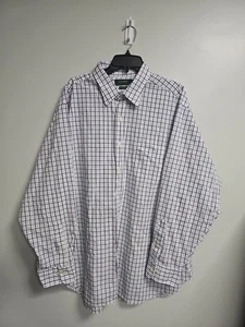 Lauren Ralph Lauren Green Label Uomo 18 (34/35) Wt./Navy Bl. Camicia 100% cotone - Foto 1 di 16